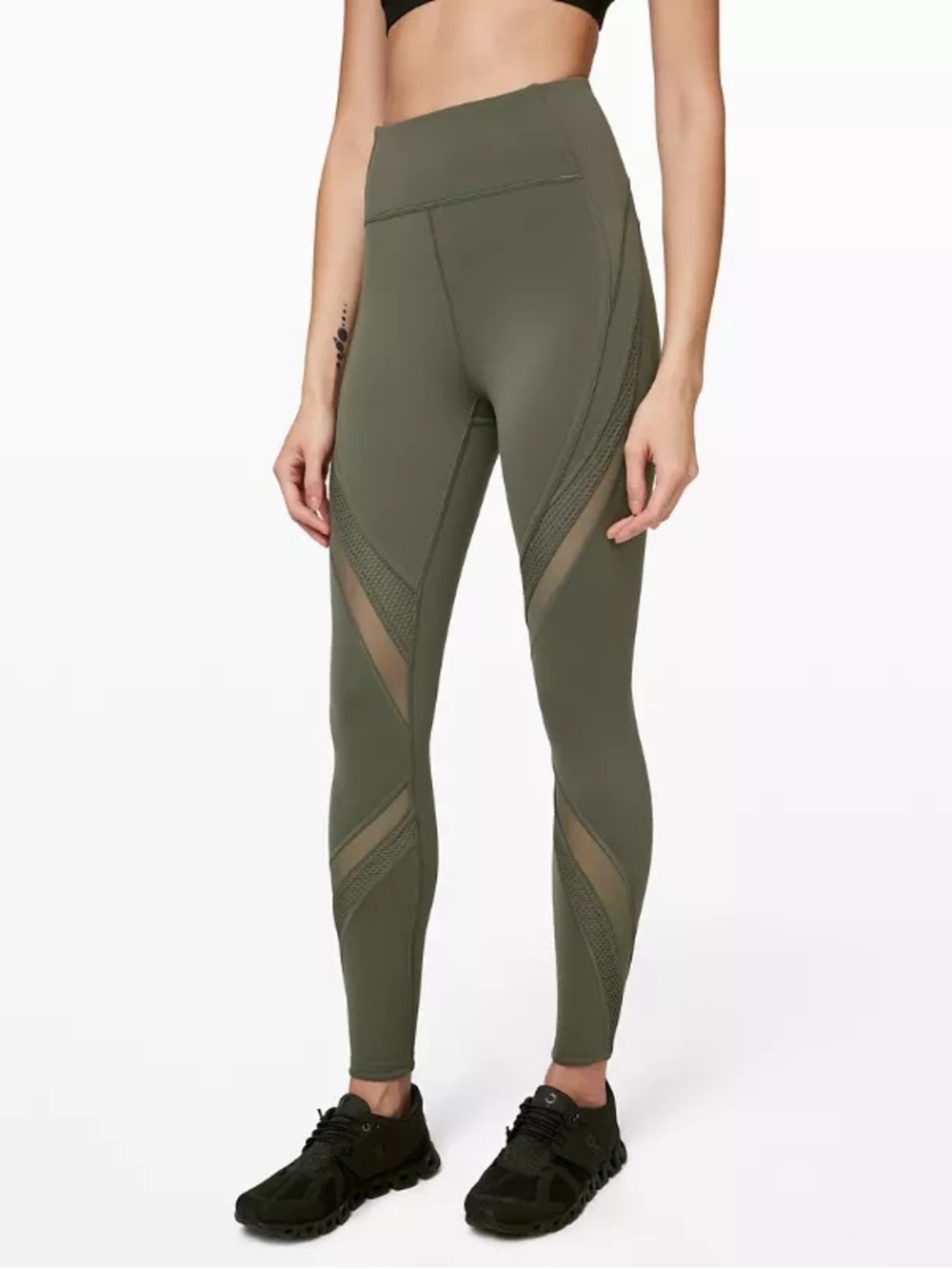 lululemon athletica Olive Green High-Waist Leggings
